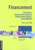 Couverture du livre « Financement ; Processus 4 Et 6 » de Micheline Friederich aux éditions Foucher