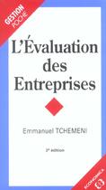 Couverture du livre « L'EVALUATION DES ENTREPRISES » de Emmanuel Tchemeni aux éditions Economica