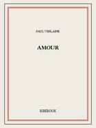 Couverture du livre « Amour » de Paul Verlaine aux éditions Bibebook