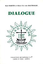 Couverture du livre « Dialogue barth lab » de  aux éditions Labor Et Fides
