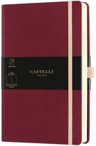 Couverture du livre « Carnet aquarela grand format uni cerise noire » de Castelli aux éditions Castelli Milano