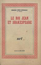 Couverture du livre « Le roi jean et shakespeare » de Petit-Dutaillis C. aux éditions Gallimard