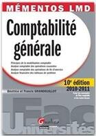 Couverture du livre « Comptabilité générale (10e édition) » de Beatrice Grandguillot et Francis Grandguillot aux éditions Gualino Editeur