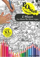 Couverture du livre « L'Alsace, poster à colorier » de  aux éditions La Petite Boite