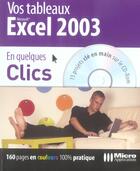 Couverture du livre « Creez Vos Tableaux Avec Excel 2003 » de Premium Consultants aux éditions Micro Application