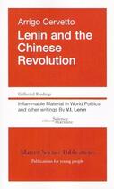Couverture du livre « Lenin and the chinese revolution ; 