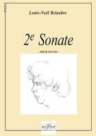 Couverture du livre « Sonate n0 2 pour piano » de Belaubre Louis-Noel aux éditions Delatour