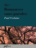 Couverture du livre « Romances sans paroles » de Paul Verlaine aux éditions Presses Electroniques De France