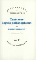 Couverture du livre « Tractatus logico-philosophicus » de Ludwig Wittgenstein aux éditions Gallimard