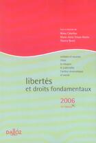 Couverture du livre « Libertes Et Droits Fondamentaux ; Notions Et Sources, L'Etre, Le Citoyen, Le Justiciable (12e Edition) » de Remy Cabrillac aux éditions Dalloz