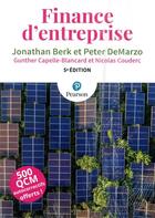 Couverture du livre « Finance d'entreprise ; livre+corrigés (5e édition) » de Jonathan Berk et Peter Demarzo aux éditions Pearson