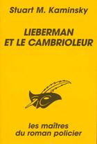 Couverture du livre « Lieberman et le cambrioleur » de Stuart Kaminsky aux éditions Le Livre De Poche