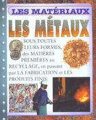 Couverture du livre « Les metaux » de Steve Parker aux éditions Circonflexe