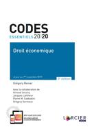 Couverture du livre « Codes essentiels ; droit économique (édition 2020) » de Gregory Renier aux éditions Larcier