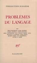 Couverture du livre « Problemes du langage » de Fonagy/Schaff/Paude aux éditions Gallimard