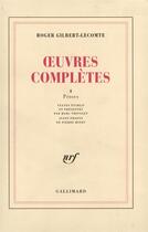 Couverture du livre « Oeuvres completes - vol01 - proses » de Gilbert-Lecomte R. aux éditions Gallimard