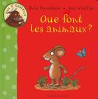 Couverture du livre « Que font les animaux ? mon 1er Gruffalo » de Julia Donaldson aux éditions Gallimard-jeunesse