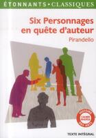 Couverture du livre « Six personnages en quête d'auteur » de Luigi Pirandello aux éditions Flammarion