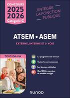 Couverture du livre « Concours ATSEM ASEM - Tout-en-un - 2025-2026 : Externe, interne et 3e voie » de Corinne Pelletier aux éditions Dunod