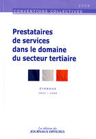 Couverture du livre « Prestataires de services dans le domaine du secteur tertiaire » de  aux éditions Direction Des Journaux Officiels