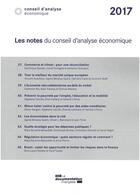 Couverture du livre « Les notes du Conseil d'analyse économique (édition 2017) » de Conseil D'Analyse Economique aux éditions Documentation Francaise
