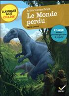 Couverture du livre « Le monde perdu » de Arthur Conan Doyle aux éditions Hatier