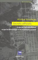 Couverture du livre « Secrets officiels » de Breitman-R aux éditions Calmann-levy