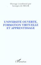 Couverture du livre « Universite ouverte, formation virtuelle et apprentissage » de  aux éditions L'harmattan