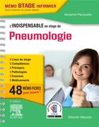 Couverture du livre « L'indispensable en stage de pneumologie (3e édition) » de Benjamin Planquette aux éditions Elsevier-masson