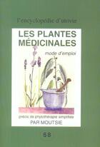 Couverture du livre « Les plantes médicinales » de Moutsie aux éditions Utovie