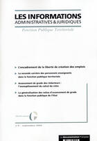 Couverture du livre « Informations administratives et juridiques n.9 ; septembre 2005 » de  aux éditions Documentation Francaise