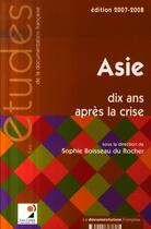 Couverture du livre « Asie (édition 2007/2008) » de Boisseau Du Rocher S aux éditions Documentation Francaise