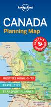 Couverture du livre « Canada planning map 1ed -anglais- » de  aux éditions Lonely Planet France