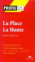 Couverture du livre « La place ; la honte d'Annie Ernaux » de Florence Bouchy aux éditions Hatier