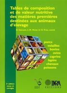 Couverture du livre « Tables de composition et de valeur nutritive des matières premières destinées aux animaux d'élevage : Porcs, volailles, bovins, ovins, caprins, lapins, chevaux, poissons » de Sauvant/Perez/Tran aux éditions Quae