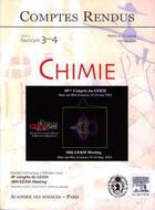 Couverture du livre « Comptes rendus academie des sciences, chimie, t.7, fascicule 3-4, mars-avril 2004 : 18. congres du ger » de  aux éditions Elsevier