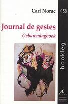 Couverture du livre « Journal de gestes - gebarendagbek » de Carl Norac aux éditions Maelstrom