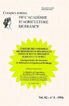 Couverture du livre « Construire ensemble des references regionales pour le developpement agricole et rural ; comptes rendus » de  aux éditions Medecine Sciences Publications