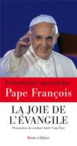 Couverture du livre « La joie de l'évangile » de Pape Francois aux éditions Parole Et Silence