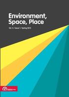 Couverture du livre « Environment, Space, Place Vol 5 / Issue 1 / Spring 2013 » de  aux éditions Zeta Books