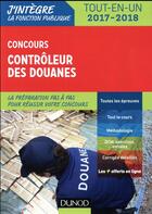 Couverture du livre « Contrôleur des douanes ; concours externe et interne » de  aux éditions Dunod