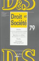 Couverture du livre « Revue droit et societe n 79 - 2011 » de  aux éditions Lgdj