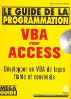 Couverture du livre « Guide programmation vba pour access » de Meyer Jj aux éditions Eska