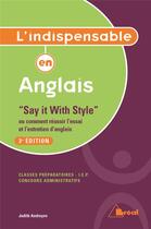 Couverture du livre « L'indispensable en anglais ; 