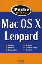 Couverture du livre « Poche micro Mac OS X leopard » de Valery Marchive aux éditions First Interactive