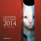 Couverture du livre « L'agenda du chat 2014 » de Veronique Bret aux éditions Rustica