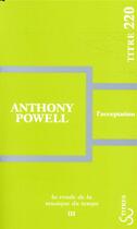 Couverture du livre « L'acceptation » de Powell Anthony aux éditions Christian Bourgois