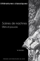 Couverture du livre « Scenes de machines - effets et pouvoirs » de Roussillon/Dickhaut aux éditions Pu Du Mirail