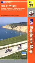 Couverture du livre « Isle of wight » de  aux éditions Ordnance Survey