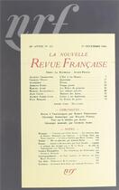 Couverture du livre « La nouvelle revue francaise - decembre 1940 - juin 1941 » de  aux éditions Gallimard